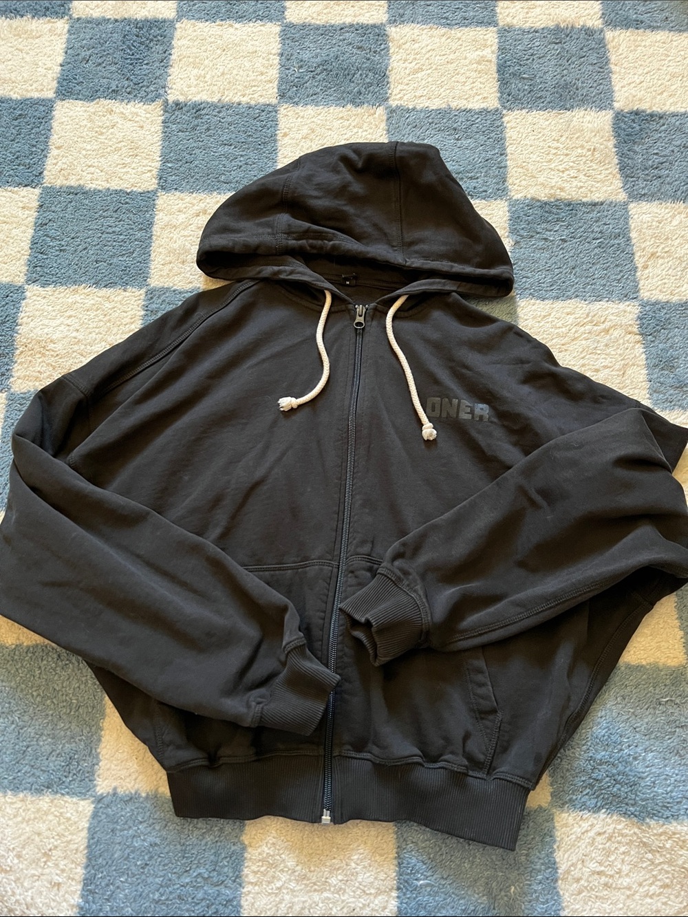 Oner Active Raw Lounge Zip Up Hoodie